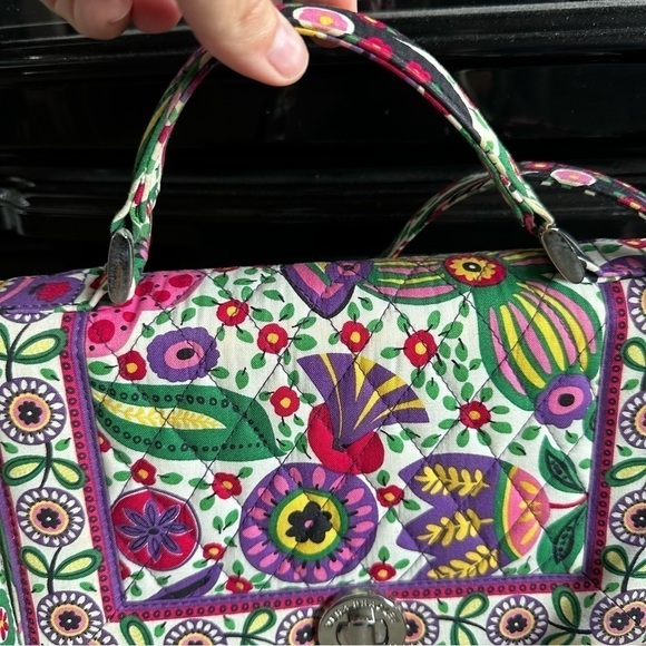 Vera Bradley Julia top handle handbag floral - Picture 3 of 13